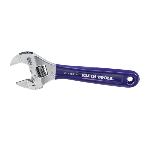 Klein Tools D86934 6 in. Slim-Jaw Adjustable Wrench image number 0