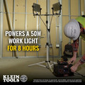 Klein Tools KTB500 120V Lithium-Ion 500 Watt Corded/Cordless Portable Power Station image number 4