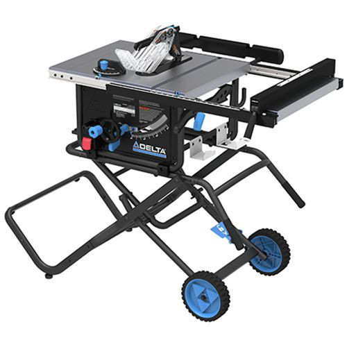 Delta 36-6022 10 in. Left Tilt Table Saw 30 in. Rip with Folding Stand and Wheels