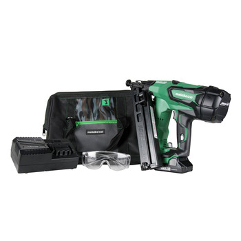 Factory Reconditioned Metabo HPT NT1865DMAMR 18V 15 Gauge Cordless Brushless Lithium-Ion Brad Nailer Kit