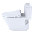 TOTO MW6423046CEFGA#01 WASHLETplus Nexus 1-Piece Elongated 1.28 GPF Toilet with Auto Flush S500e Contemporary Bidet Seat (Cotton White) image number 2
