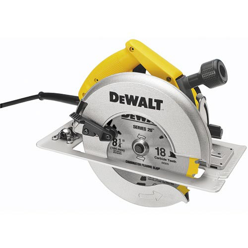 Dewalt DW384 8-1/4 in. Circular Saw with Rear Pivot Depth & Electric Brake