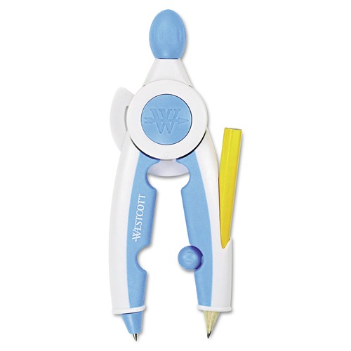New Arrivals | Westcott 14377 10 in. Soft Touch School Compass With Microban Protection - Assorted Colors image number 0