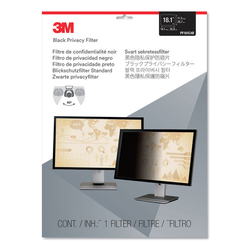 Office Furniture Accessories | 3M PF181C4B 5:4 Aspect Ratio Frameless Blackout Privacy Filters for 18.1 in. Monitors image number 0