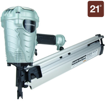 AIR FRAMING NAILERS | Metabo HPT NR90AES1M 2 in. to 3-1/2 in. Plastic Collated Framing Nailer