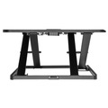 Alera AE1SPLR AdaptivErgo 31.33 in. x 21.63 in. x 1.5 in. - 16 in. Ultra-Slim Sit-Stand Desk - Black image number 1