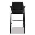 HON HICS7.F.E.IM.CU10.T Ignition 300 lbs. Capacity Fixed Arm 4-Way Stretch Mesh Back Cafe Height Stool - Black image number 5