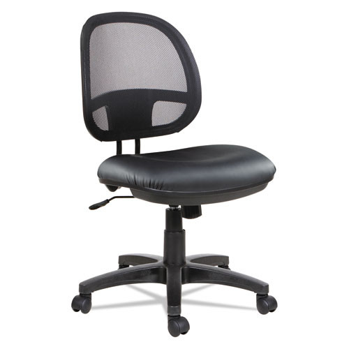  | Alera ALEIN4815 Interval Series Swivel/Tilt Mesh Chair - Black image number 0