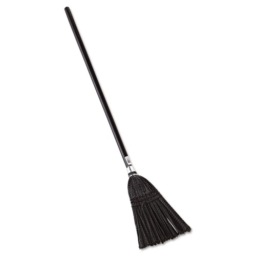 Brooms | Rubbermaid Commercial FG253600BLA Lobby Pro Synthetic-Fill 37-1/2 in. Broom - Black image number 0
