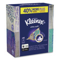 Kleenex 50173 8.75 in. x 4.5 in. 3-Ply Ultra Soft Facial Tissue - White (4/Pack) image number 1