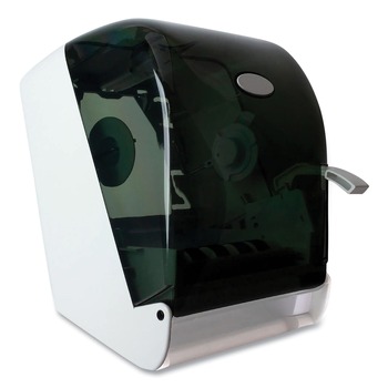 GEN AG10400 Lever Action Roll Towel Dispenser, 11.25 X 9.5 X 14.38, Transparent