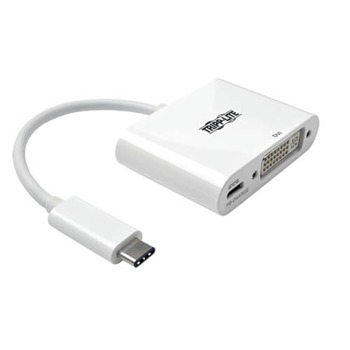 Tripp Lite U444-06N-D-C USB-C PD Charging Port, USB 3.1 Gen 1 USB-C to DVI Adapter