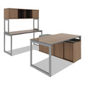 Office Desks & Workstations | Alera ALETT6024EW Reversible 59-3/8 in. x 23-5/8 in. Rectangular Laminate Table Top - Espresso/Walnut image number 2