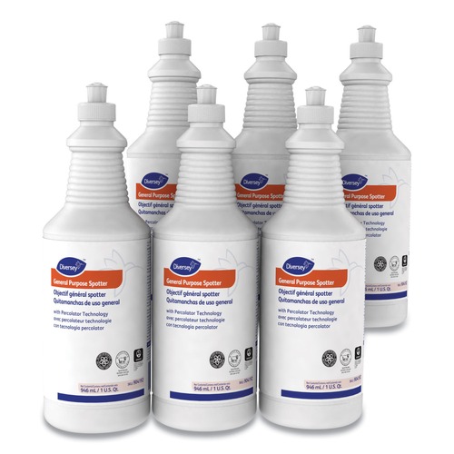 Cleaning & Janitorial Supplies | Diversey Care 904192 Floral Scent 1 Quart Squeeze Bottle General Purpose Spotter with Percolator Technology (6-Piece/Carton) image number 0