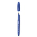 New Arrivals | Universal UNV07073 Fine Bullet Tip Pen-Style Permanent Marker - Blue (1 Dozen) image number 3