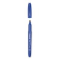New Arrivals | Universal UNV07073 Fine Bullet Tip Pen-Style Permanent Marker - Blue (1 Dozen) image number 3