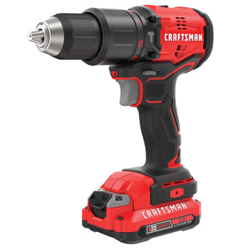 POWER TOOLS | Craftsman 20V MAX Brushless Lithium-Ion 1/2 in. Cordless Hammer Drill Kit with 2 Batteries (2 Ah)