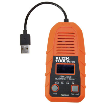 Klein Tools ET910 USB-A (Type A) USB Digital Meter and Tester