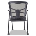 New Arrivals | Alera ALEEL4914 Elusion Padded Mesh Nesting Chair - Black (2/Carton) image number 3
