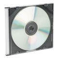 $99 and Under Sale | Innovera IVR85800 100/Pack Slim CD/DVD Jewel Cases Clear/Black image number 3