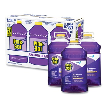 Pine-Sol 97301 144 oz. All Purpose Cleaner - Lavender Clean (3/Carton)
