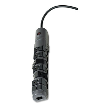 Belkin BP108200-06 1800 Joules, 8 Outlets, 6 ft. Cord Pivot Plug Surge Protector - Gray
