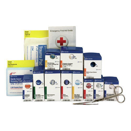First Aid Only 90692 Medium Metal SmartCompliance Food Service ANSI A First Aid Refill Kit (94-Piece) image number 0