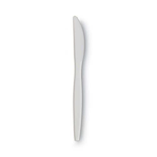 Cutlery | Dixie PKM21 Mediumweight Plastic Knives - White (1000/Carton) image number 0
