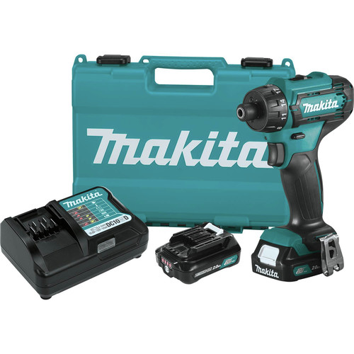 Makita FD10R1 12V max CXT Lithium-Ion Hex Brushless 1/4 in. Cordless Drill Driver Kit (2 Ah) image number 0