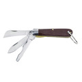 Klein Tools 1550-6 3 Blade Pocket Knife with Screwdriver image number 0