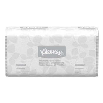 Kleenex 13254 Premiere 9-2/5 in. x 12-2/5 in. Folded Towels - White (25-Box/Carton 120-Sheet/Pack)
