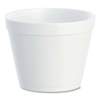 Dart 24MJ48 J Cup 24 oz. Foam Containers - White (500/Carton)
