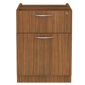 OFFICE PRODUCTS | Alera VA552222WA Valencia Series 15.63 in. x 20.5 in. x 19.25 in. Hanging Box/File Pedestal - Modern Walnut