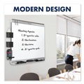 New Arrivals | Quartet P554MP2 Prestige 2 Duramax 48 in. x 36 in. Magnetic Porcelain Whiteboard - Mahogany image number 3