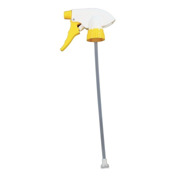 PRODUCTS | Impact 60192491 9.88 in. Chemical Resistant Trigger Sprayers for 32 oz. Bottles - White/Yellow (24-Piece/Carton)