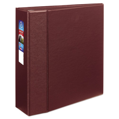  | Avery 79364 Heavy Duty 11 in. x 8.5 in. Durahinge 3 Ring 4 in. Capacity Non-View Binder with One Touch EZD Rings - Maroon image number 0