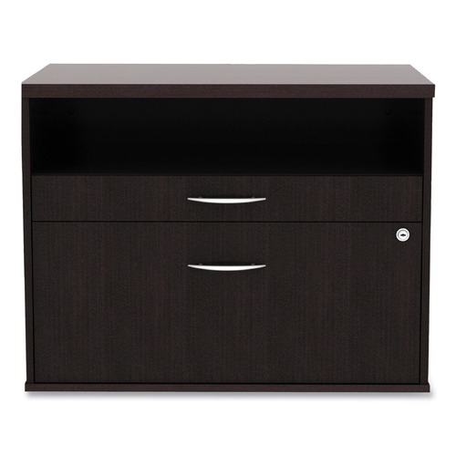 Alera ALELS583020ES Open Office Series Low 29.5 in. x 19.13 in. x 22.88 in. File Cabient Credenza - Espresso image number 0