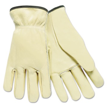 MCR Safety 3200L Premium Grade Cowhide Drivers Glove - Large, Unlined