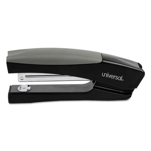 Universal UNV43148 20-Sheet Capacity, Stand-Up Full Strip Stapler - Black/Gray image number 0