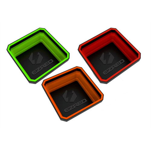 EZ Red EZTRAY-CLR 3-Piece Collapsible Magnetic Parts Tray Set image number 0