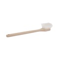 Cleaning Brushes | Boardwalk BWK4420 20 in. Nylon Fill Long Handle Utility Brush - Tan image number 0