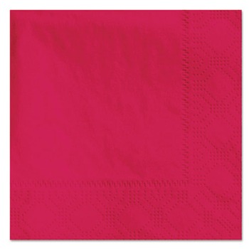 Hoffmaster 180311 9-1/2 in. x 9-1/2 in. 2-Ply Beverage Napkins - Red (1000-Piece/Carton)