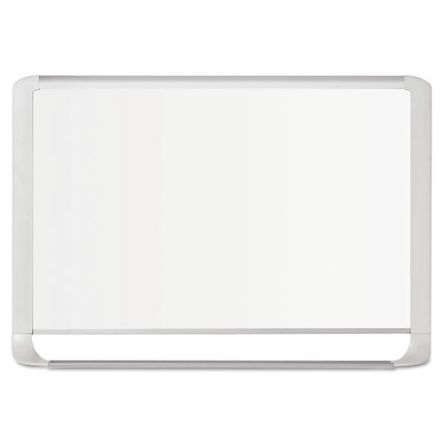 MasterVision MVI210205 MVI Series 96 in. x 48 in. Magnetic Lacquered Steel Whiteboard - White/Silver image number 0