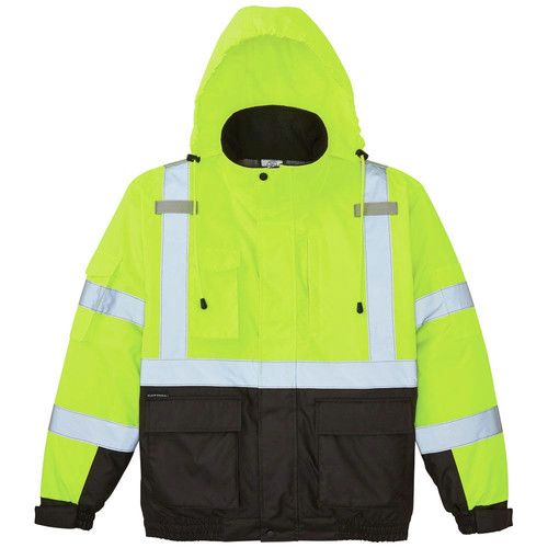 Jackets | Klein Tools 60501 High-Visibility Winter Bomber Jacket - XXL image number 0