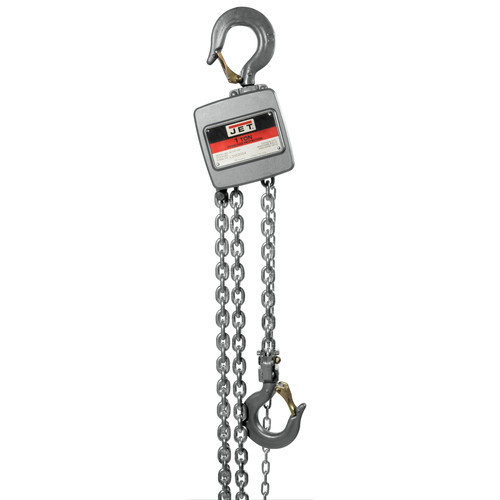 JET 133110 AL100 Series 1 Ton Capacity Alum Hand Chain Hoist with 10 ft. of Lift image number 0