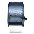 Paper Towel Holders | San Jamar T1190TBL Lever Oceans Theme 12.94 in. x 9.25 in. x 16.5 in. Towel Roll Dispenser - Artic Blue image number 2