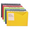 C-Line 63060 Straight Tab, Write-On Poly File Jackets - Letter, Assorted Colors (25/Box) image number 3