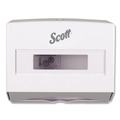 Scott KCC 09214 Scottfold 10.75 in. x 4.75 in. x 9 in. Folded Towel Dispenser - White (1/Carton) image number 1