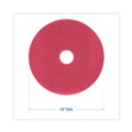 New Arrivals | Boardwalk BWK4019RED 19 in. dia. Buffing Floor Pads - Red (5/Carton) image number 2