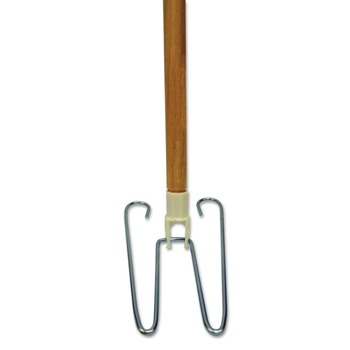 Boardwalk BWK1492 Wedge 15/16 in. x 48 in. Dust Mop Head Frame with Natural Wood Handle